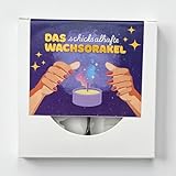 Das schicksalhafte Wachsorakel Glückskerze Sylvester Wachs giessen Zukunftsdeutung Voraussagung Geschenk