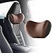 Produktbild BSFYJXW Autositze Kopfstütze und Lendenkissen für MG HS Trophy, Auto Zubehör Rückenstützkissen und Nackenkissen aus Memory Foam,Brown-Headrest