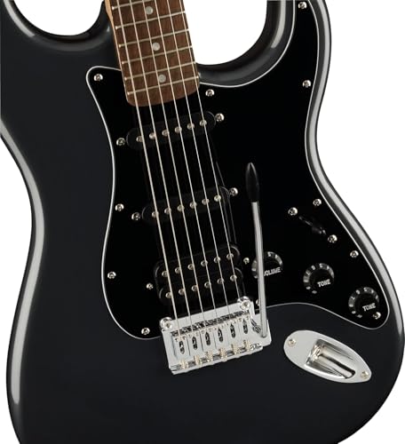 Image of Squier Affinity Series Stratocaster Packs Electric Guitar, Charcoal Frost Metallic, Laurel Fingerboard