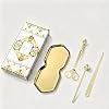 PATOISE 4 in 1 Candle Accessory Set, Wick Trimmer, Candle Snuffer, Wick Scoop,Storage Tray,Perfect for Candle Lovers(Gold)