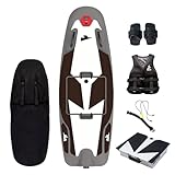 QQCHGOL Tabla de Surf eléctrica de Alta Velocidad de 12/15 kW, 55/60 km/h, duración de la batería de 50-100/60-120 Minutos, IP67 Impermeable, Tabla de hidroala de Grado competitivo (White)