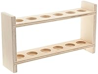 neoLab Reagenzglasgestell Holz für 6 Gläser, Loch-Durchmesser 22 mm