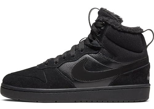 Nike Jungen Court Borough Mid 2 Boot Bg Sneaker, Schwarz, X-Large EU