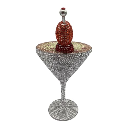 Image of Women Goblet Rhinestone Evening Bag Cocktail Cup Diamond Clutch Funny Crystal Prom Handbag Wedding Purse for Party | Women, Goblet, Rhinestone, Cocktail Cup, Diamond, Funny