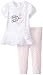 Calvin Klein Baby Girls' White Tunic with Pink Printed Leggings