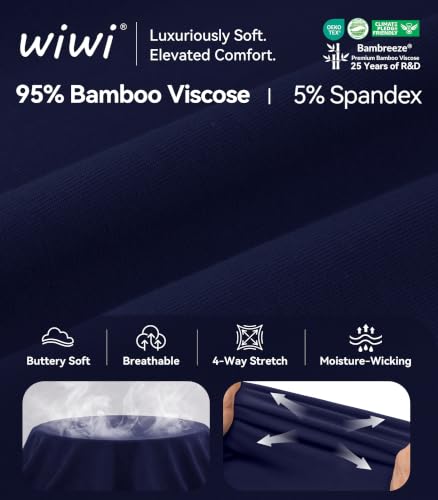 Image of WiWi Bamboo Viscose Womens Pajamas Cooling Sleepwear for Hot Flashes S-4X