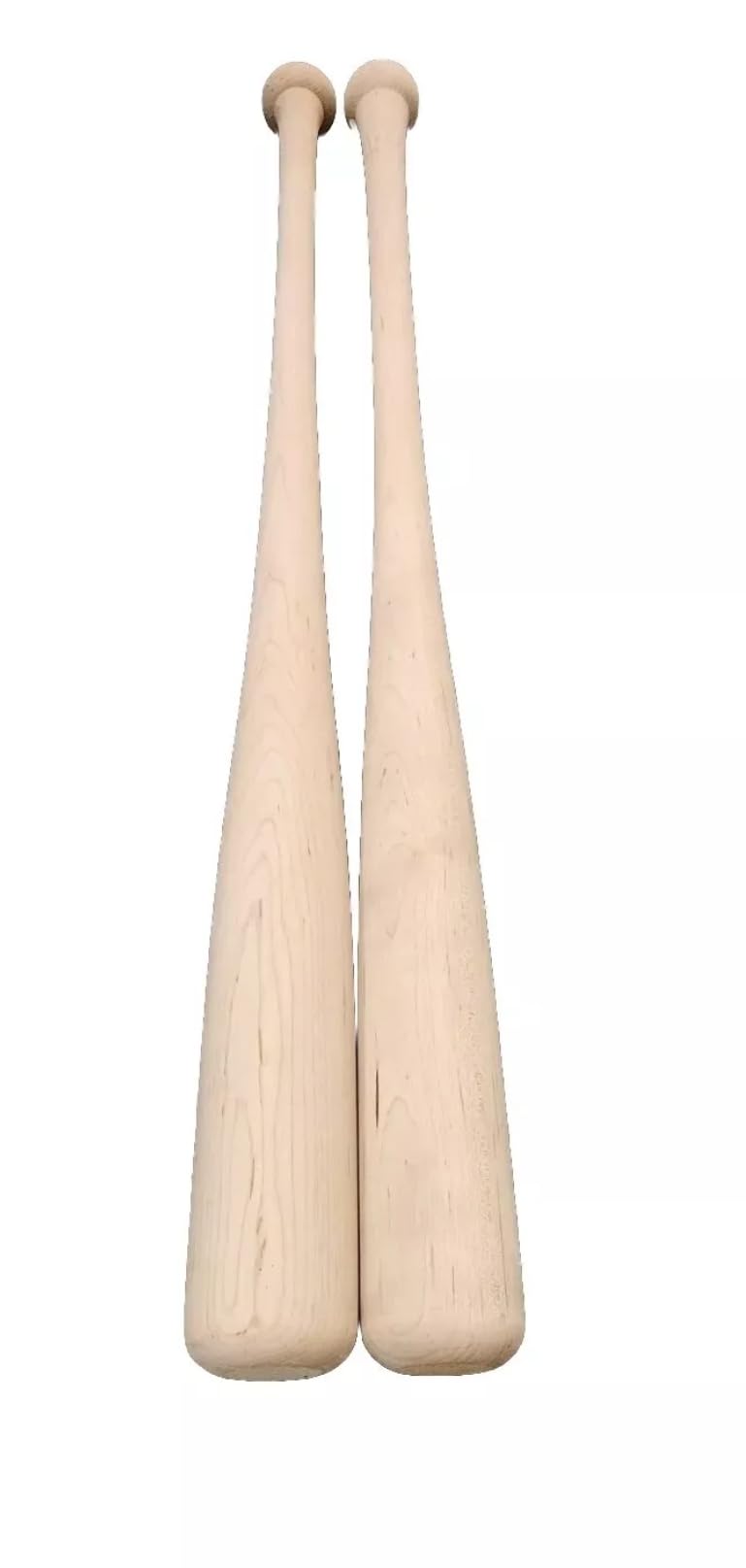 Generic 2 Pack Hand Split Maple Wood Baseball Bat Adult Size Lightweight Unfinished Sanded 34
