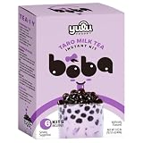 YULU FOODS Instant Bubble Pearls for Taro Milk Tea with Brown Sugar Flavor – 6 Servings