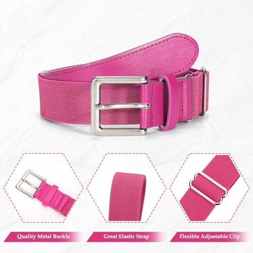 Classic Elastic Baseball Belt, Adjustable Softball Uniform Belts for Youth & Adults3