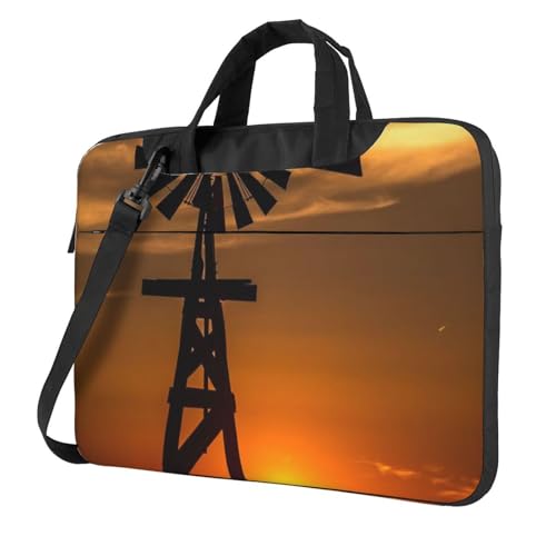 Sac ordinateur portable moulin à vent antichoc avec doublure antistatique