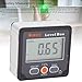Digital Angle Finder and Magnetic Level Box with Backlit LCD Display, IP65 Dust and Water Inclinometer, 4 by 90 Degree Range with 0.2 Degree Accuracy for Industrial Measurement