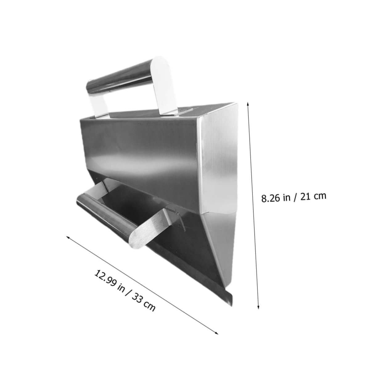 Cazzuola per Finitura Cemento in Acciaio Inox Argento, Forma Unica | Design Ergonomico, Alta Resistenza e Robustezza, per Filing del Cemento e Painting, Uso Ripetuto