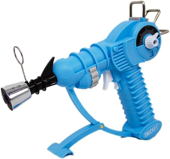 THiCket Raygun Torch Lighter, with Adjustable Flame and Safety Lock Solid Colors (EZ Blue)