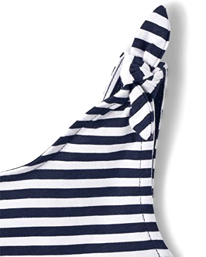 The Children's Place Girls' Sleeveless Casual Dress, Blue Multi, Medium #TOP1