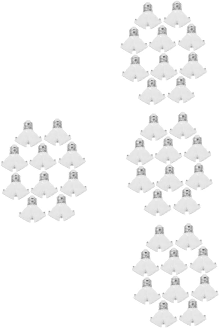 Veemoon 40pcs Light Socket Adapter Versatile Bulb Splitter for Expandable Lighting Easy Installation and Angles for Various Lamp Types and Settings