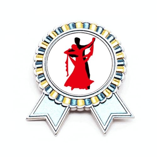 Broche Danse Danse Sociale Métal M - Médaille Danseur Award
