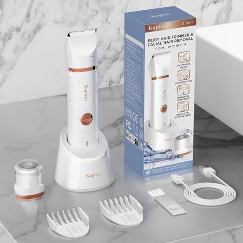 Rasoirs électriques 2 en 1 pour femmes et tondeuse bikini blanc