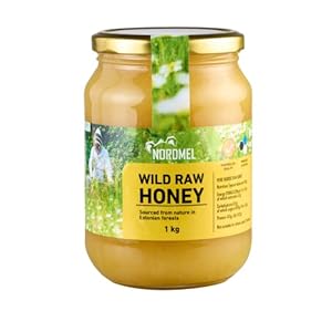 Pure Natural Wild Raw Honey 1KG – Unpasteurised, Unfiltered, Crystallized, Natural Estonian Honey – Harvested…