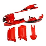 Ecoyin Plastic Remote Control Car Shell Body Assembly Kit for 1/5 HPI ROFUN BAHA ROVAN KM Baja 5B Truck Rc Car Parts (Red)