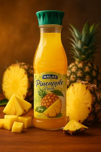 Image of Mala's Crush, Pineapple, 750 Millilitre (Pack of 3)