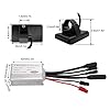 BuyWeek Kit de Contrôleur de Moteur de Vélo Électrique, 36V 48V 15A Contrôleur de Vitesse Commun Panneau LCD S866 Accélérateur 130X 1 à 2 Câbles Étanche pour Scooter Électrique, pour 250W 350W Moteur #3