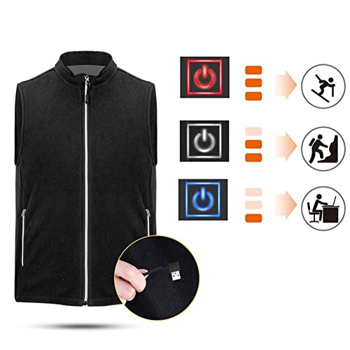 Chaleco calentado USB MFXI con 3 niveles de calor ajustable y lavable a máquina 5