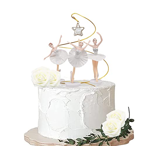 10 Ballerina Cupcake-Topper – Tortendeko Für Mädchengeburtstag, Rosa & Lila, 15,5 Cm Hoch