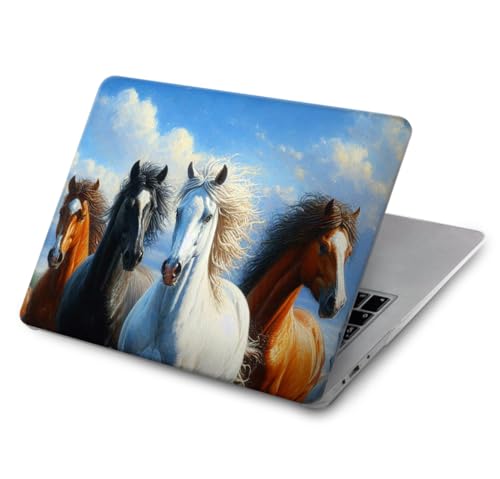 Eviter rayures MacBook Pro 14 coque robuste A3401 A3434 motif cheval anti-choc