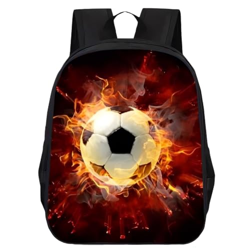 Syttnum Fútbol Mochila Escolar, Fútbol Mochilas Infantiles, Mochila Fútbol 3D, Mochila De Fútbol Para Niños, Mochila Escolar De Dibujos Animados Para Niños