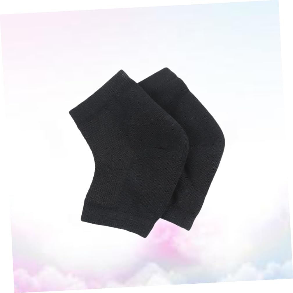 FRCOLOR 9piezas Calcetines De Talón Ventilados De Gel Unidades Para Piel Seca y Agrietada Diseño Abierto Unisex Gel Hidratante Cómodos y Reutilizables