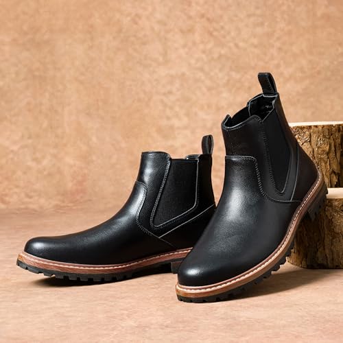Image of Jousen Chelsea Boots Casual Slip On Ankle Waterproof Mens Boots