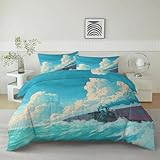 【Incluye El Paquete】: Este juego de ropa de cama de 2 piezas incluye 1 funda nórdica de 135 x 200 cm y 1 funda de almohada de 50 x 75 cm. Nota: El edredón y los rellenos de almohada no están incluidos
