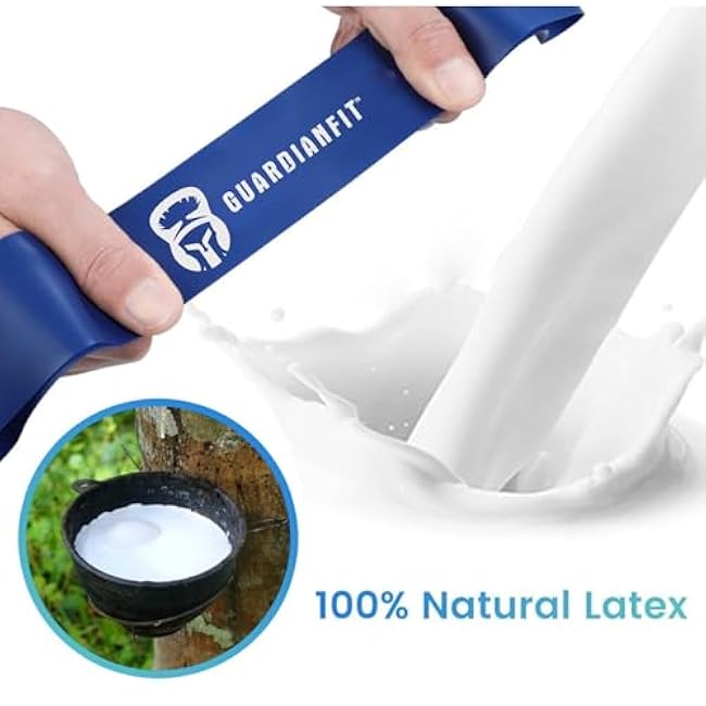 Resistance Loop Exercise Bands Set of 5, Latex Workout Bands with Carry Bag, Strength Bands for Legs, Butt, Body, Fitness, Yoga, Pilates, Women, Men and Kids