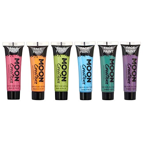 Face & Body Paint Brights Colours Set by Moon Creations - 0.40fl oz