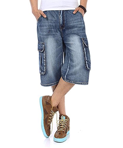 TongCart Uomo Plus Size Jeans Larghi Larghi e