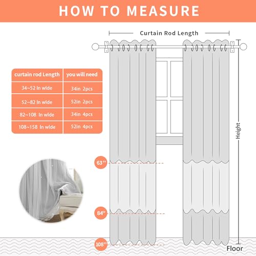 Image of XiDi Grey Curtains for Modern Bedroom Living Room 96 Inches Long 2 Panels Thermal Insulated Kids Curtain Hollow-Out Star Window Nursery Curtains Boys Grommet Window Treatments Light Grey W34 x L96