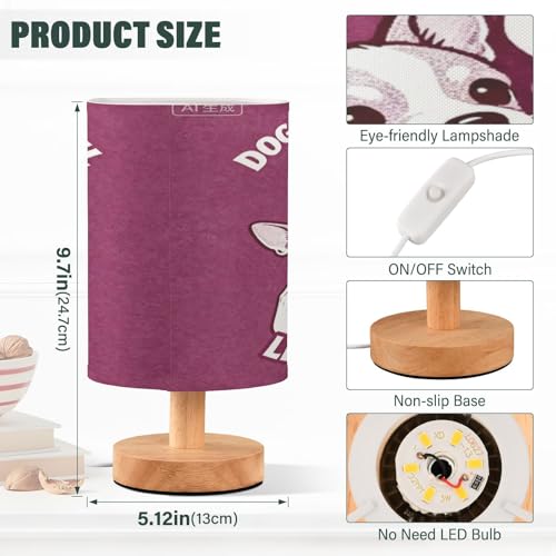 Lámpara de mesa Led Retro Girl para cuarto infantil miniatura 3