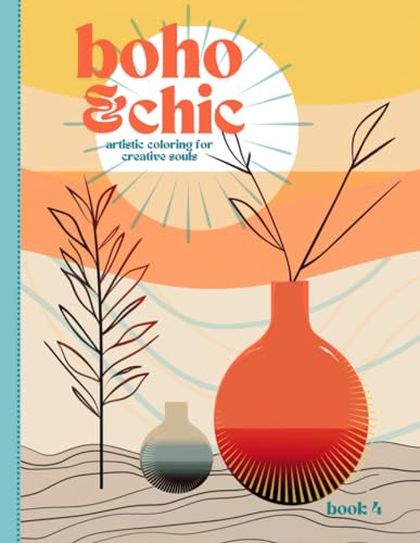 Boho & Chic Therapeutic Series: Artistic Coloring for the Creative Soul: 58 Whimsical Patterns for Stylish Ceramics - Coloring Pages for All Ages - Single-Sided Pages - Book 4 image 2
