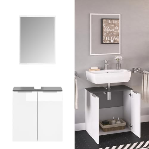 Vicco Set Mobili Bagno Bianco 2 Parti - 2