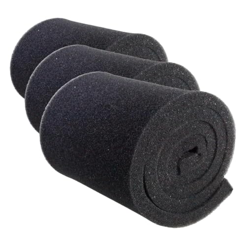 Image of AQUANEAT Aquarium Bio Sponge Filter Media Pad 36 inch x 12 inch x 1 inch / 72 inch x 12 inch x 1 inch Open Cell Foam Sheet Cut-to-Fit for Fish Tank Sump (72 inch x 12 inch x 1 inch) (Pack of 3)