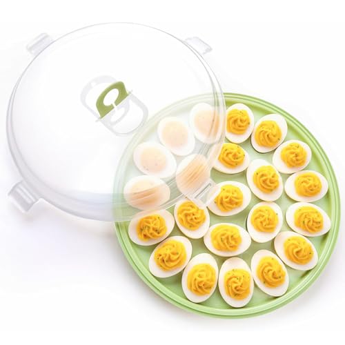HANSGO Deviled Egg Containers with Lid, Deviled Egg...