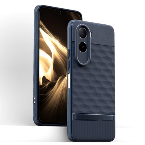 Image of Outlouders Back Cover for Mi Redmi A7 Pro /Poco C85x 5G | Full Camera Protection | TPU Soft Flexible Shockproof Bumper Case (Blue)