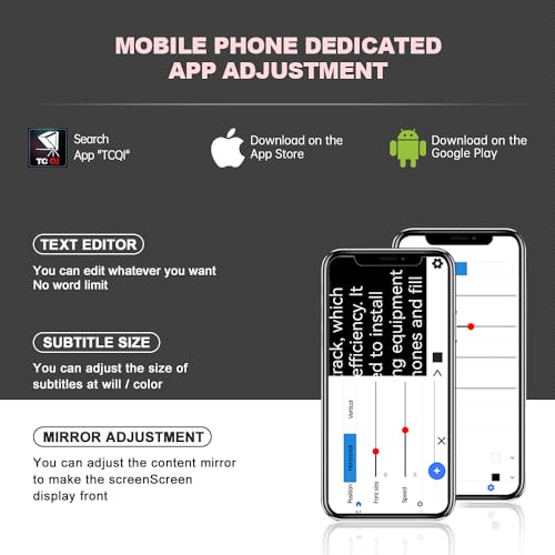 Image of LENSGO Portable Teleprompter for Phone, Mini Teleprompter with Remote Control Compatible with iPhone & Android for Online Teaching Vlog Live Streaming Interview, Fold in One Sec