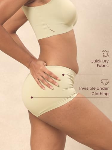 Image of Krvvy Airsoft Boyshorts | Women's High Coverage Mid-Rise Underwear with Four-Way Stretch | All Day Breathability | Lightweight & Seamless