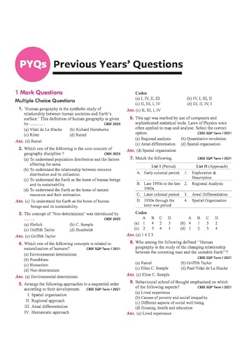 Image of Arihant CBSE Chapterwise Question Bank 2025-2016 for Class 12 Geography | Syllabus | Includes Solved Papers, Sample Papers, and CBSE Marking Scheme