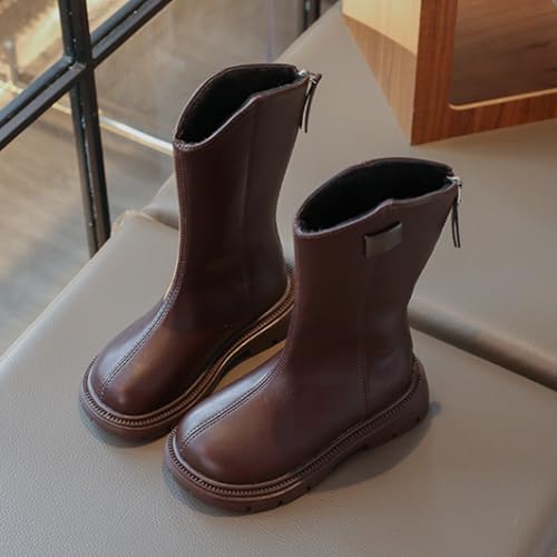 Girls Knee High Boots Low Heel Back Zipper Tall Riding Boots for Big Kids Youth Classic Western Cowboy Riding Shoes2