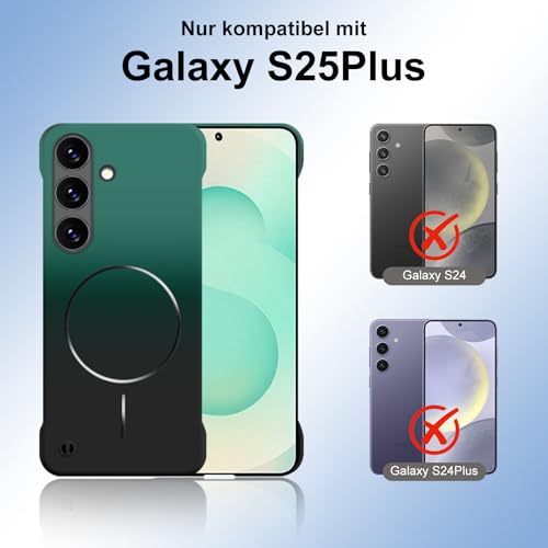 Coque Samsung S25 Plus dégradé vert compatible avec MagSafe sans bord - 6