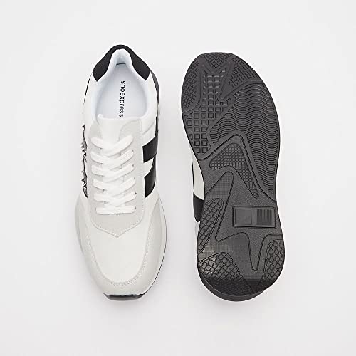 Image of shoexpress Womens Embellished Sneakers with Lace-up Closure Running Shoe