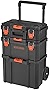 beyond by BLACK+DECKER BLACK+DECKER BDST60500APB Stackable Storage System - 3 Piece Set (Small Toolbox, Deep Toolbox, and Rolling Tote)