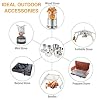 BeGrit Backpacking Camping Cookware Mini Picnic Camping Cooking Mess Kit with Pot and Pan Set for Hiking 8pcs Set #5